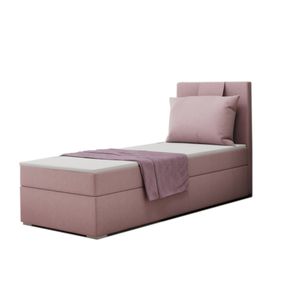 Expedo Čalúnená posteľ boxspring MIRANDA + topper, 80x200, soro 61, ľavá