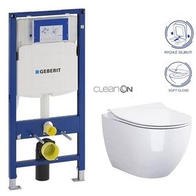 GEBERIT Duofix bez tlačidla + WC CERSANIT ZEN CLEANON + SEDADLO 111.300.00.5 HA1