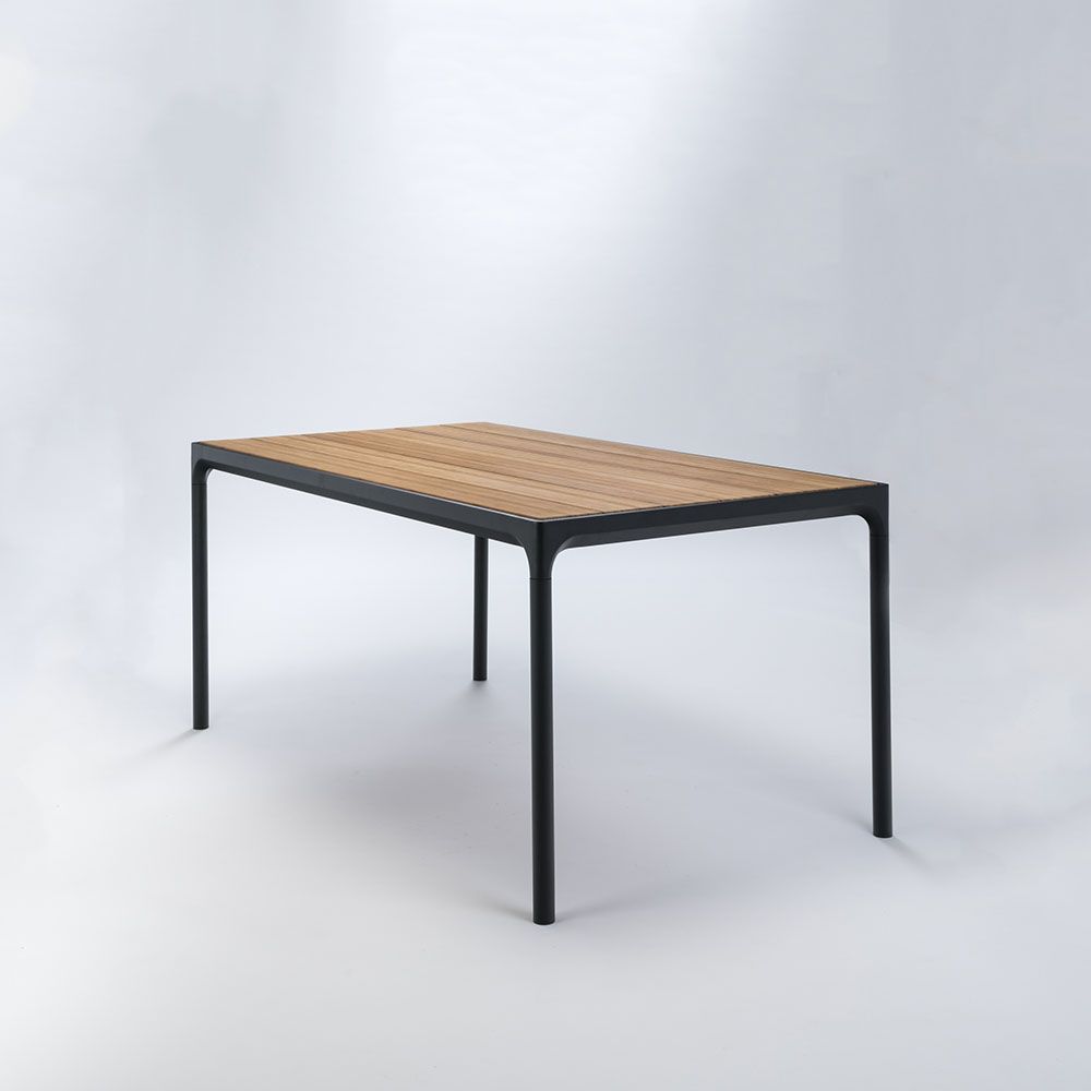Houe Denmark - Stôl FOUR, 160 cm, bambus / čierny rám