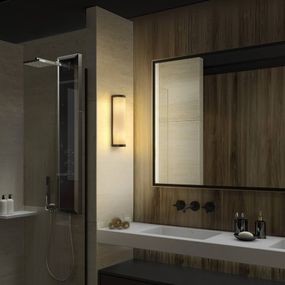 LEDVANCE Bathroom Classic Cylinder 32 cm čierna, Kúpeľňa, oceľ, sklo, E14, 12W, L: 8.6 cm, K: 32cm
