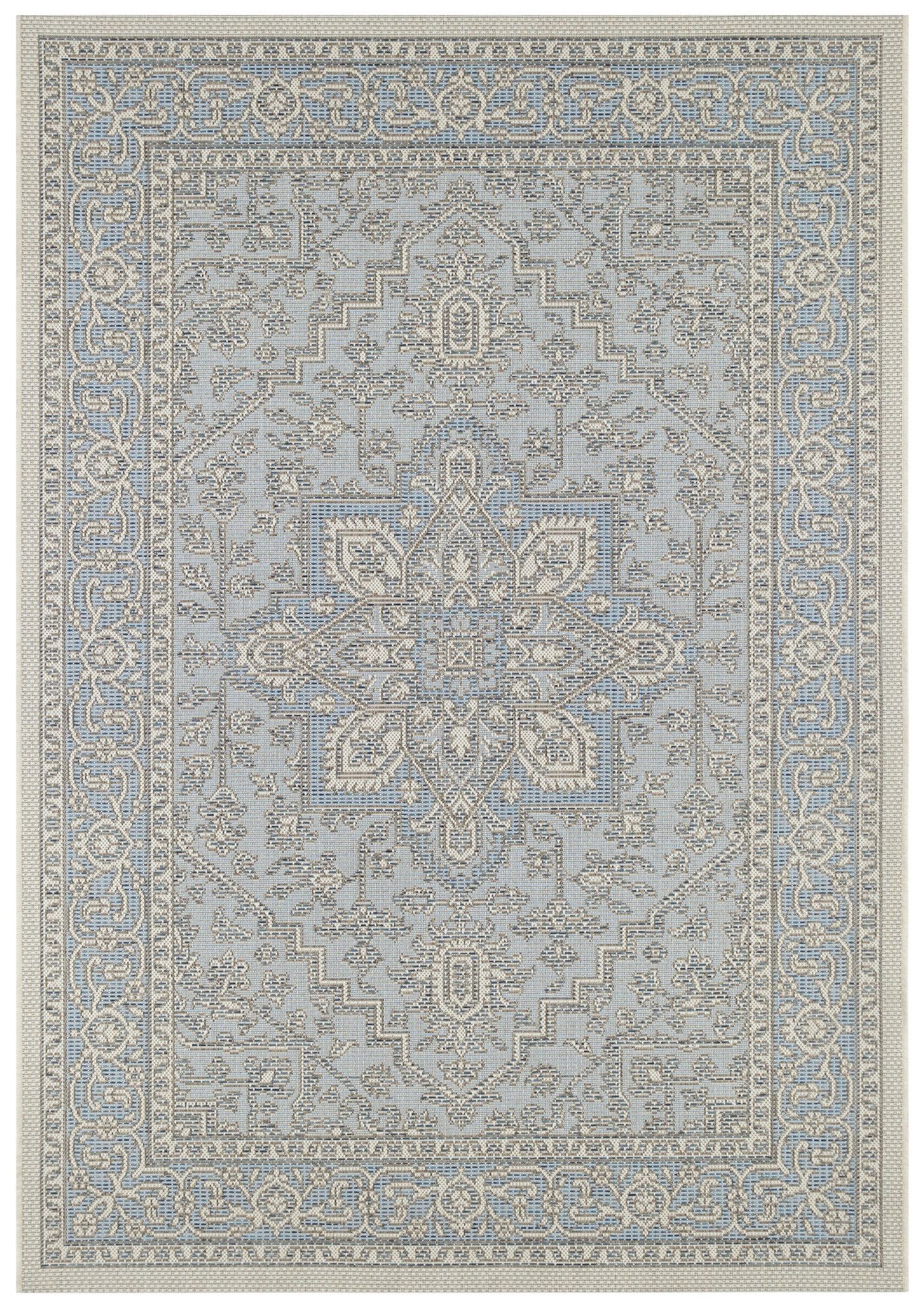 NORTHRUGS - Hanse Home koberce Kusový koberec Jaffa 103876 Azurblue / Taupe - 140x200 cm