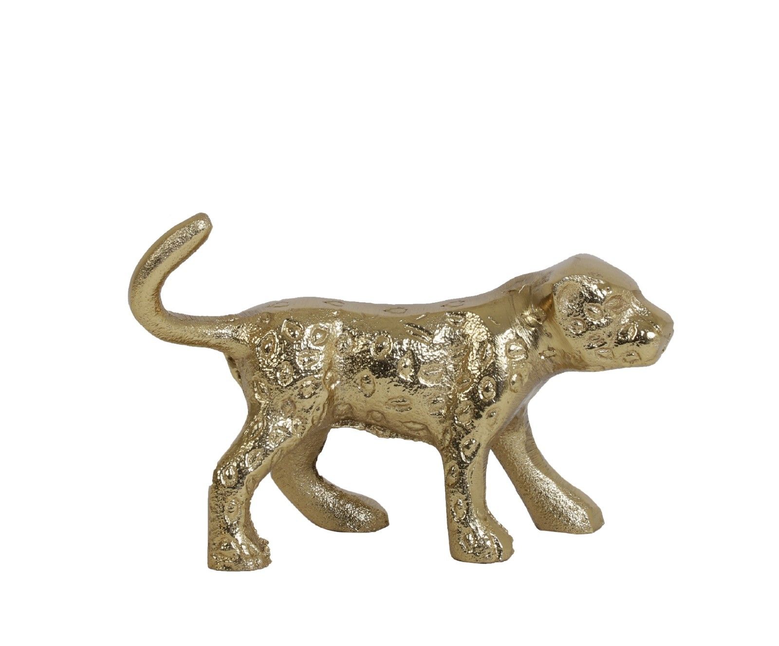 Malá soška PANTHER  gold, Dĺžka 12,5 cm, výška 8 cm (S)