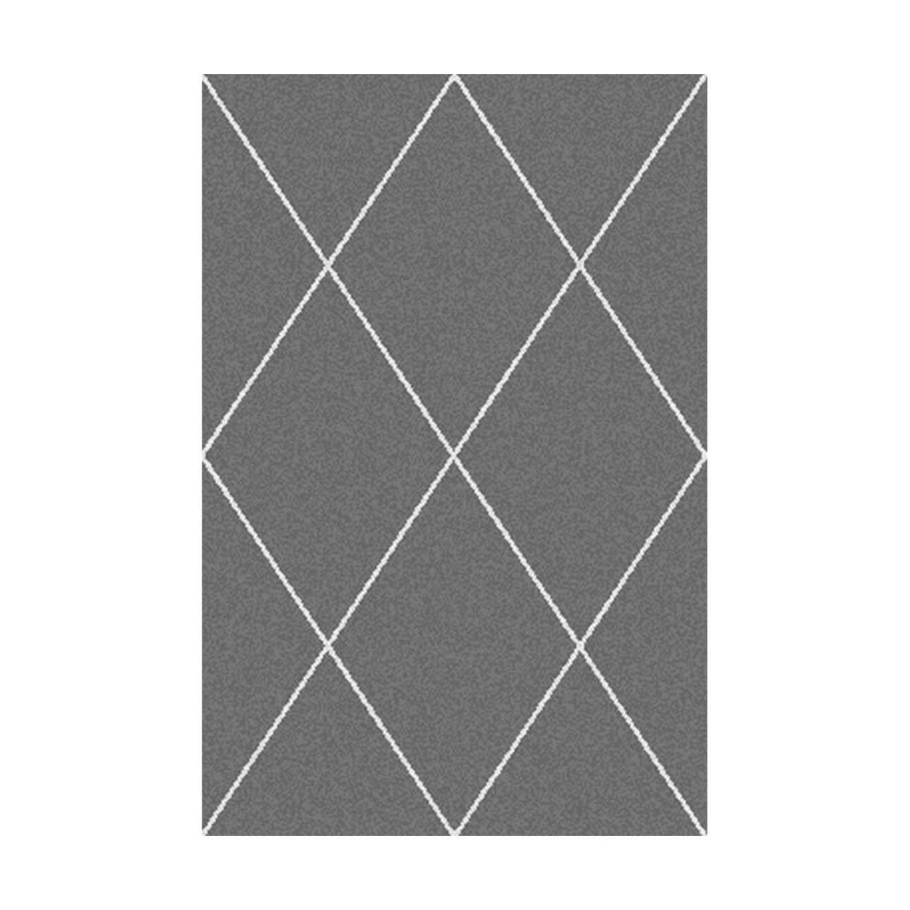 Dekoria Koberec Royal Rhombs dark grey/cream 160x230cm, 160 × 230 cm