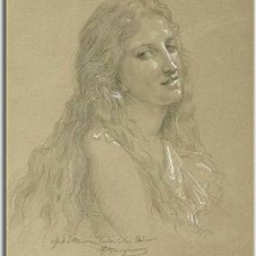 Drawing of a Woman zs17350 - Obraz
