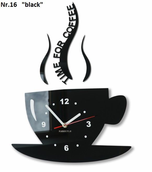 DomTextilu Nástenné hodiny Time for coffee 8098-241128