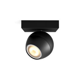 Philips Hue White Ambiance 8719514339200 BUCKRAM nástenné bodové svietidlo 1xGU10 5.5W/250lm 2200-6500K čierna bluetooth