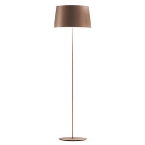 Vibia Warm 4906 dizajnérska stojaca lampa, hnedá, Obývacia izba / jedáleň, hliník, ušľachtilá oceľ, E27, 15W, K: 150cm