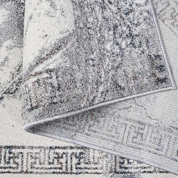 DomTextilu Sivý koberec so vzorom mandaly 26832-166048