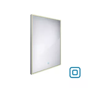 Nimco zrkadlo LED senzor 600 x 800 Model 13000 hliníkový rám ZP 13002V ZP 13002V