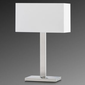 Knapstein Stolná lampa Nave so chincovým tienidlom na lampu, Obývacia izba / jedáleň, kov, chinc, E27, 57W, P: 35 cm, K: 53.5cm
