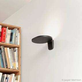 FLOS Oplight W1 nástenné LED svietidlo, antracit, Obývacia izba / jedáleň, odliatok hliníkovej zliatiny, polykarbonát, 16W, L: 19.3 cm, K: 9.5cm