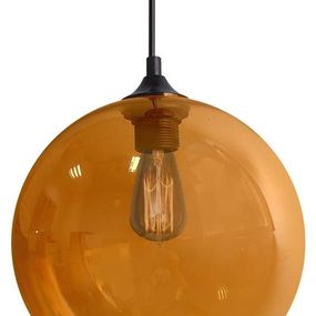 Závěsná lampa EDISON s nastavitelnou výškou Candellux Oranžová