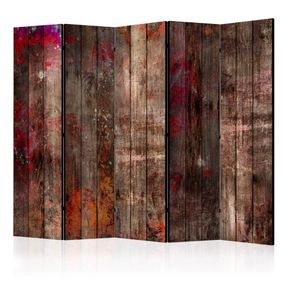 Paraván Stained Wood Dekorhome 225x172 cm (5-dielny)