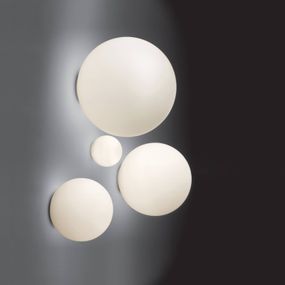 Artemide Dioscuri nástenné svetlo, IP65, Ø 42 cm, Chodba, fúkané sklo, polykarbonát, E27, 21W