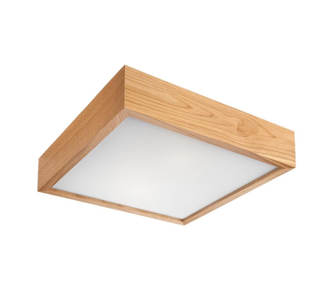 Stropné svietidlo OAK SQUARE 1xE27/60W/230V dub 27,5 cm