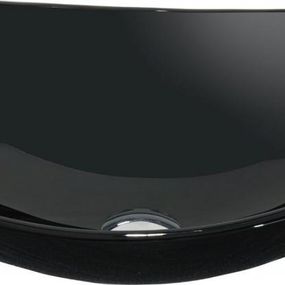 MEXEN - Sonia sklenené umývadlo 54 cm, čierna 24145470