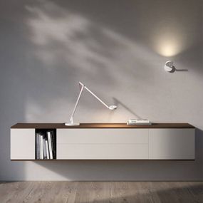Rotaliana String H0 DTW nástenné LED svetlo biela, Obývacia izba / jedáleň, hliník, polykarbonát, textil, 9W