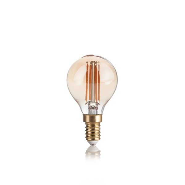 Ideal Lux 151656 LED žiarovka E14 Vintage P45 4W/300lm 2200K jantárová, kvapka