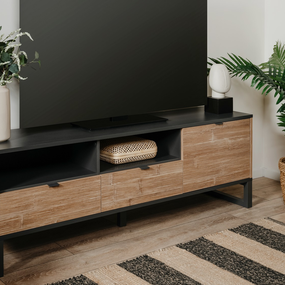 TV skrinka Sumatra, antracit/bambus
