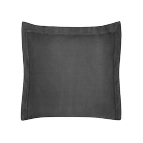 DomTextilu Čierna jednofarebná dekoračná obliečka na vankúš NOVA COLOR 50x70 cm Čierna 39033-208788