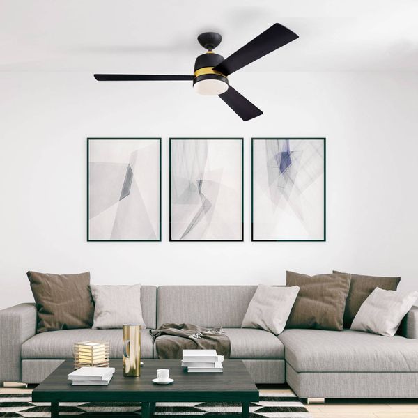 Westinghouse Tristan ventilátor čierna/čerešňa, Obývacia izba / jedáleň, oceľ, drevo, sklo, E14, 40W, K: 36.6cm