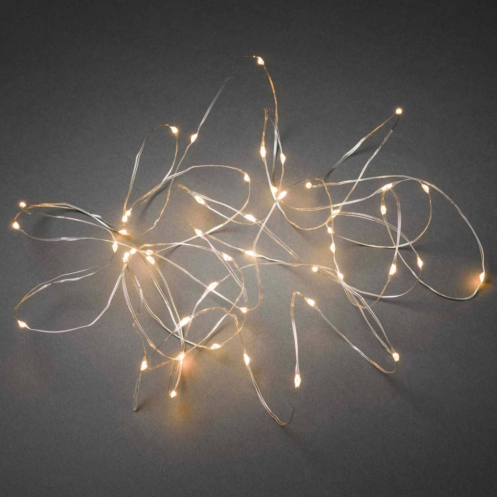 Konstsmide Christmas LED reťaz Kvapky ovládateľná aplikáciou 200-pl., drôt, 2.7W, Energialuokka: E, P: 1990 cm