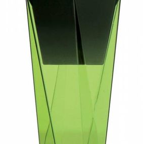 Kinekus Kvetináč transparentný plastový, priemer 14cm, URBI twist, zelený