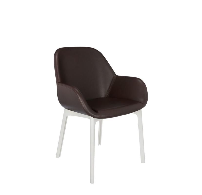 Kartell - Stolička Clap PVC - hnedá, biela