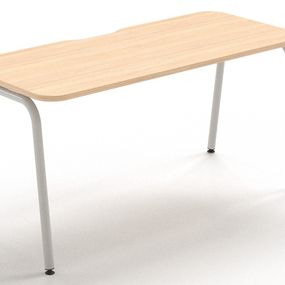 NARBUTAS - Stôl ROUND so zaoblenými rohmi 140x80 - posuvná doska