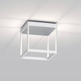 Serien Lighting serien.lighting Reflex 2 S 200 biela/strieborná, Obývacia izba / jedáleň, hliník, sklo, plexisklo, 33W, P: 20 cm, L: 20 cm, K: 20cm