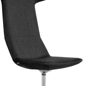 LD SEATING Designové kreslo FLEXI LOUNGE, FL-XL-N6 hliník leštěný