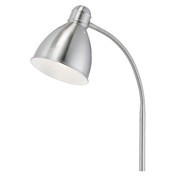 Voľne stojacia lampa v striebornej farbe Markslöjd Nitta