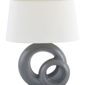 Stolová lampa Tory 4519 (biela + sivá)