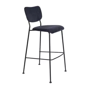 Tmavomodré barové stoličky v súprave 2 ks 102 cm Benson – Zuiver