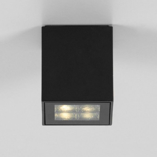 BRUMBERG Blokk stropné LED svietidlo, 7 x 7 cm, hliník, sklo, 8.4W, P: 7 cm, L: 7 cm, K: 8cm