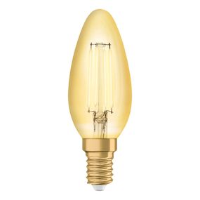 OSRAM LED sviečka E14 4W Vintage filament 824zlatá, E14, 4W, Energialuokka: F, P: 10 cm
