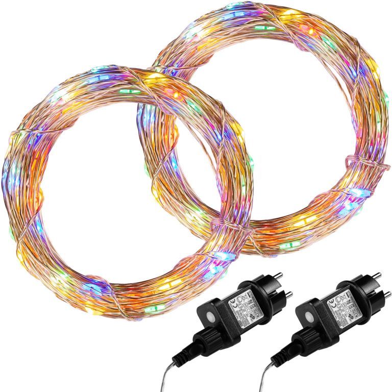 VOLTRONIC Sada svetelných drôtov 2x 200 LED, farebná