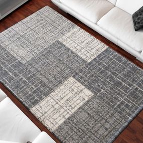 DomTextilu Univerzálny moderný koberec sivej farby 26831-151443