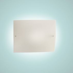 Foscarini Folio piccola nástenné svetlo, biela, Obývacia izba / jedáleň, ručne fúkané sklo, lakovaný kov, R7s, 120W, L: 33 cm, K: 25cm