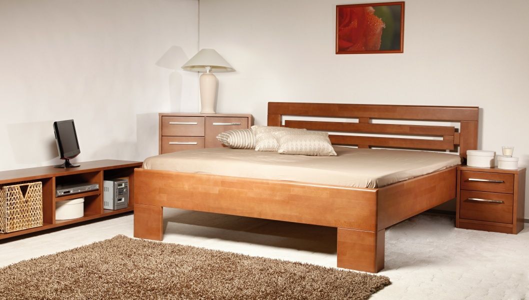 Masívna posteľ s úložným priestorom vareze 2 - 160/180 x 200cm - 160 x