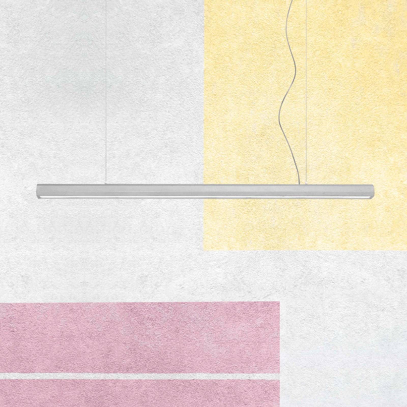 Marchetti Závesné LED Materica Stick L, cement, 100 cm, Obývacia izba / jedáleň, cement, plexisklo, kov, 30W, P: 100 cm, L: 6 cm, K: 6.5cm