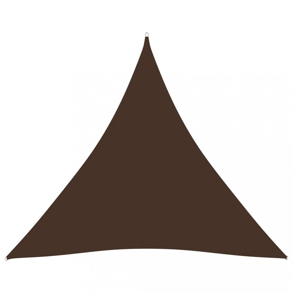 Tieniaca plachta trojuholníková 5 x 5 x 5 m oxfordská látka Dekorhome Hnedá