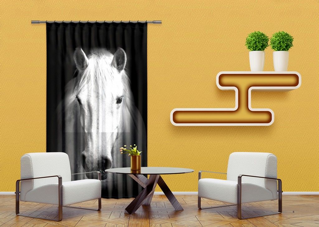 FCP L 6520 AG Design textilný foto záves obrazový Horse - Kôň FCPL 6520, veľkosť 140 x 245 cm