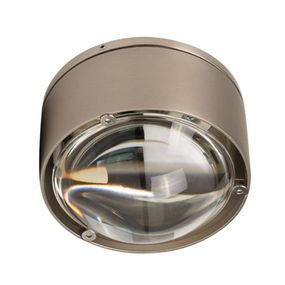 Top Light Stropné LED svietidlo Puk One 2, nikel matný, Chodba, kov, sklo, G9, 3W, K: 4cm