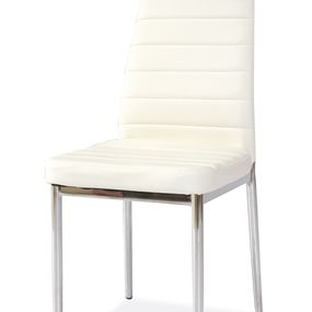 Jedálenská stolička H-261 (ekokoža biela)