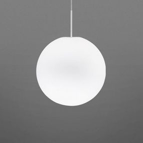 Fabbian Lumi Sfera sklenená závesná lampa, Ø 20 cm, Obývacia izba / jedáleň, sklo, kov, G9, 60W, K: 20cm