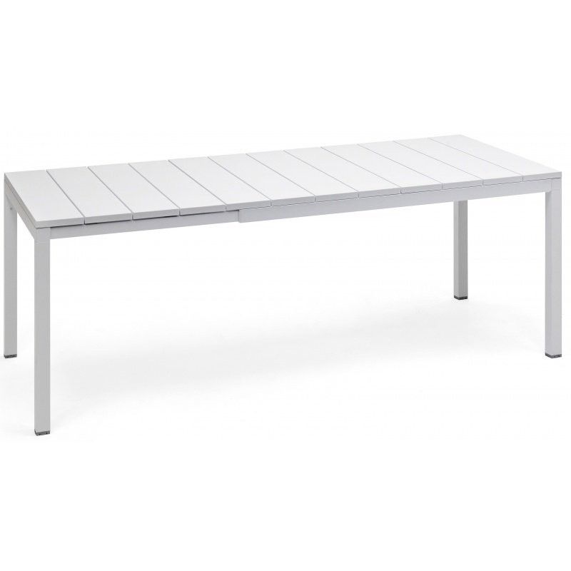 Rozkladací záhradný stôl Nardi Rio 140-210 cm biely