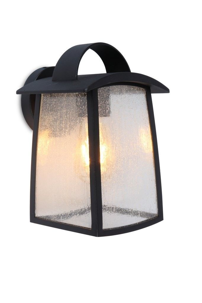 Lutec 5273601012 vonkajšia nástenná lampa Kelsey 1x40W | E27 | IP44 - tienidlo s efektom vodných kvapiek