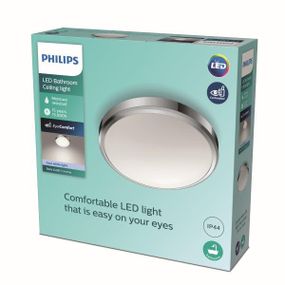 Philips Doris LED CL257 Stropné svietidlo do kúpeľne kruhové 17W/1700lm 313mm 4000K IP44 chróm