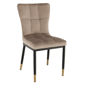 Kondela Dizajnová jedálenská stolička, béžová Velvet látka, EPONA 70742